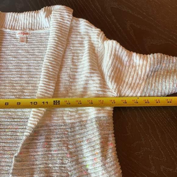 Girl’s Cat & Jack open front cardigan sweater size Large 10 / 12 - Picture 14 of 17